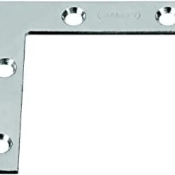 Bargainwizz Zinc Plated 3" X 1/2" Corner Braces 4Pk NATIONAL Mending Plates N226-738 Zinc
