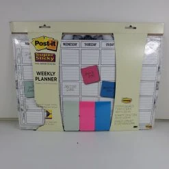Bargainwizz Office Supplies Post-It Super Sticky Weekly Planner Calendar 17"x12"