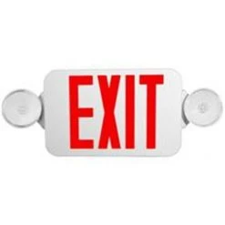 Bargainwizz Lighting Morris Products 73040 Combo Led Exit Emergency Light, Standard Type, Red Led