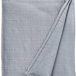 Bargainwizz Eddie Bauer Gray Cotton F/Q Blanket Home & Garden