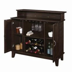 Bargainwizz Coster Walnut Vintage Wine Rack