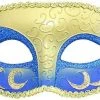 Bargainwizz Costumes Adult Mardi Gras Venetian Half Mask Costume