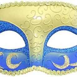 Bargainwizz Costumes Adult Mardi Gras Venetian Half Mask Costume