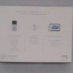 Bargainwizz Electronics, Computer & Office RING Video Doorbell 2 W/ Bonus Chime And 1 Year Ring Video Cloud Recording
