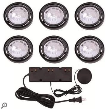Bargainwizz PUCK LIGHTS UTILITECH 120V 6-LIGHT XENON ACCENT KIT 3-LEVEL TOUCH DIMMER Home & Garden 1 Bargainwizz PUCK LIGHTS UTILITECH 120V 6-LIGHT XENON ACCENT KIT 3-LEVEL TOUCH DIMMER Home & Garden