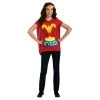 Bargainwizz Costumes Women's Wonder Woman T-Shirt Adult Costume