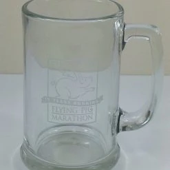 Bargainwizz Flying Pig Marathon Glass Mug