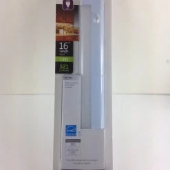 Bargainwizz GE 16 In. Plug-In Linkable Under Cabinet Fixture, White Lighting