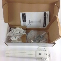 Bargainwizz VIVO Universal Extending White Ceiling Projector Mount / Height Adjustable Projection (MOUNT-VP02W)