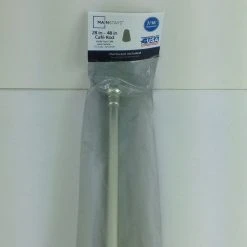 Bargainwizz Mainstays 28-48 In. Adjustable Cafe Curtain Rod, 7/16 In. Diameter Home Decor