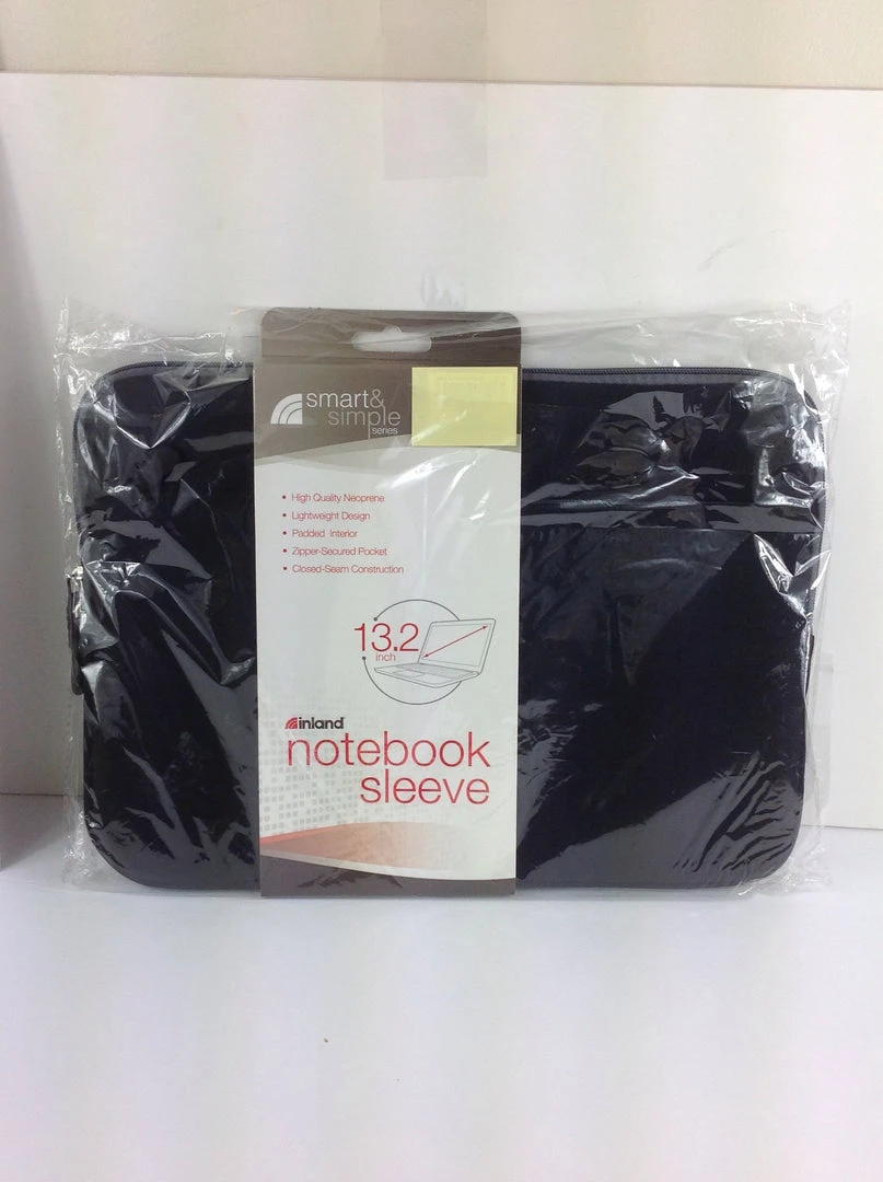 Bargainwizz Inland 13.2" Neoprene Laptop Sleeve - Black Computers 1 Bargainwizz Inland 13.2" Neoprene Laptop Sleeve - Black Computers