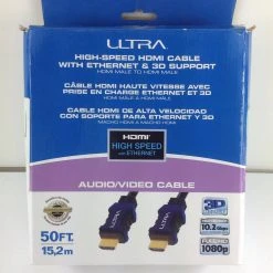 Bargainwizz Electronics, Computer & Office Ultra 50FT High Speed HDMI Cable With Ethernet And 3D Support -10.2Gbps, 1080