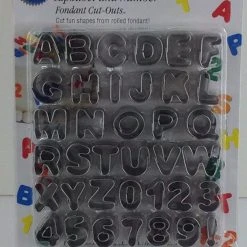 Bargainwizz Wilton Fondant Alphabet Number Cookie Cutter Cut Outs, Set Of 37