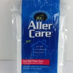 Bargainwizz Aller Care Dust Mite Pillow Cover White Standard & Queen X 2 Allergen Control Home Decor