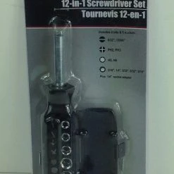 Bargainwizz Tool Bench - Screwdriver; Allen Wrench; Driver Socket (12-in-1 Compact Set) Tools & Accessories