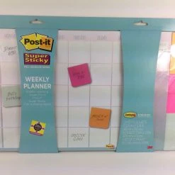 Bargainwizz Post-It Super Sticky Weekly Planner Calendar 20"x13"
